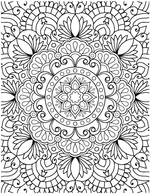 Para Colorir sem Parar. Pocket - Livros na .com.br  Mandala coloring  pages, Mandala coloring, Flower coloring pages