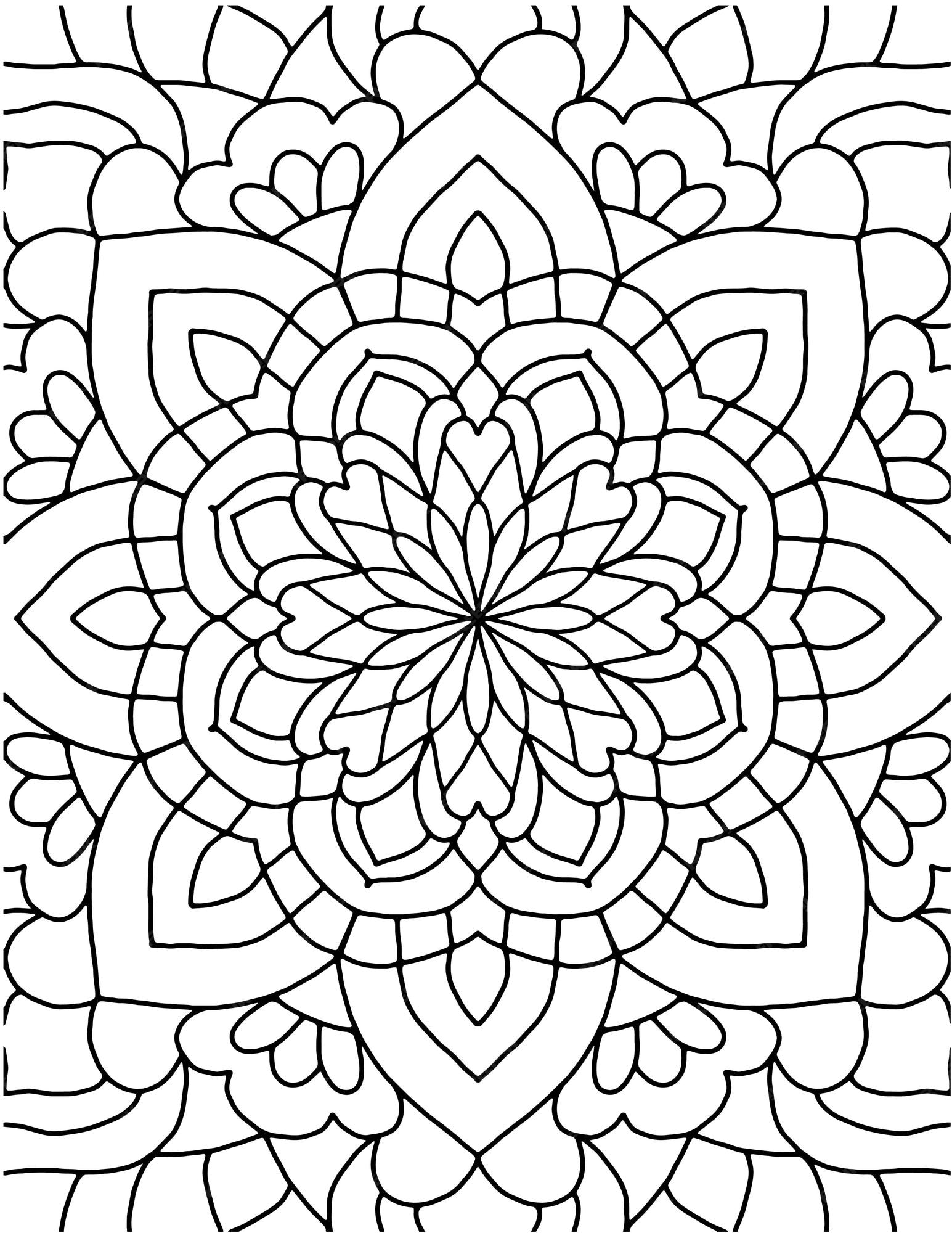 Mandalas Adultos Coloração para Ansiedade: Livro para Colorir Mandala Livro  para Colorir Adultos Livro para Colorir Descontracção e Alívio do Stress  Livro para Colorir Adultos Livro para Colorir Manda 