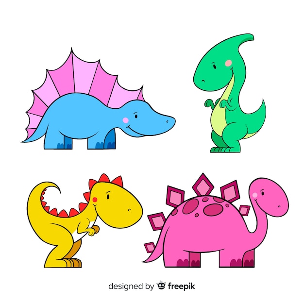 Mão, desenhado, dinossauro, cobrança