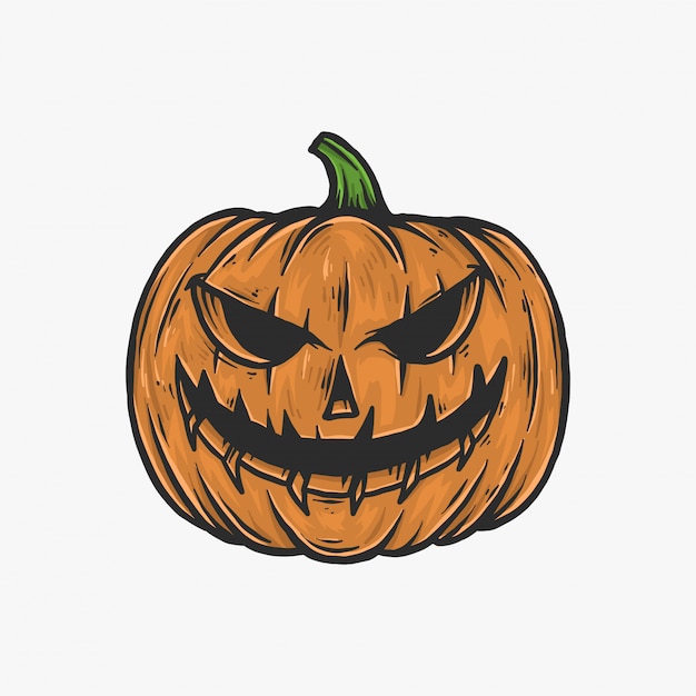 simplicidade de abóbora de halloween desenho à mão livre design plano  11793478 PNG