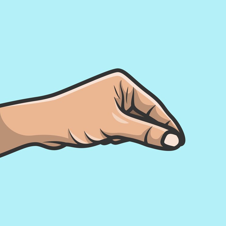 Vetor mãos de pessoas com vários gestos ilustração vetorial pessoas objeto ícone conceito mãos dando
