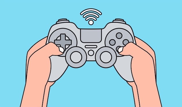 controle de video game jogo. esporte tecnologia desenho animado