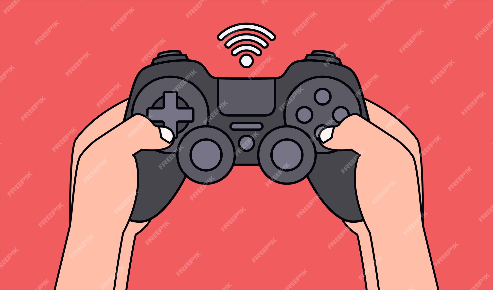 Dois Jogadores Lutam Com a Tela Do Jogo E Mãos Segurando Joysticks Para  Jogos Ilustração do Vetor - Ilustração de controle, cartoon: 213074133