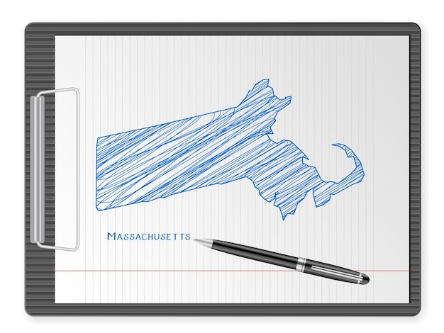 Mapa da área de transferência de massachusetts