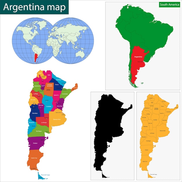Mapa da argentina