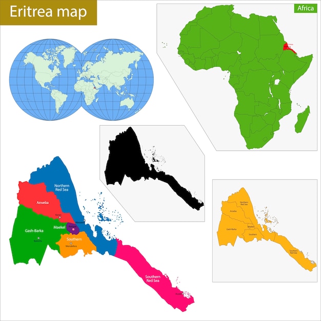 Mapa da eritreia