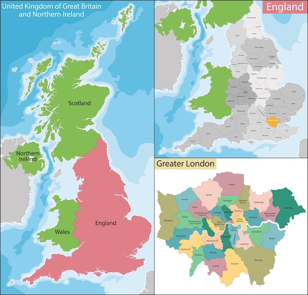 Mapa da grande londres