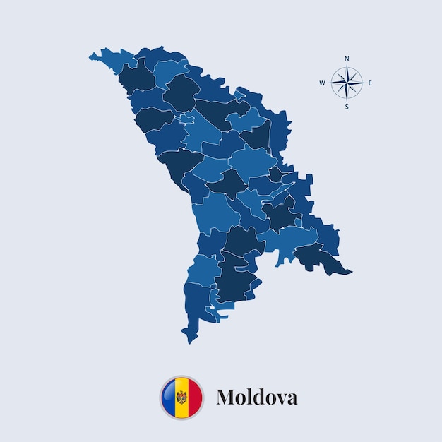 Mapa da moldávia com bandeira mapa da bandeira da moldávia