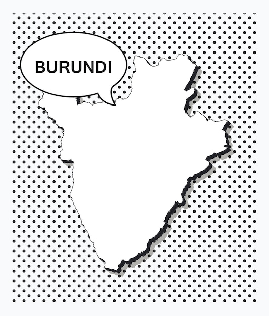 Mapa da pop art do burundi