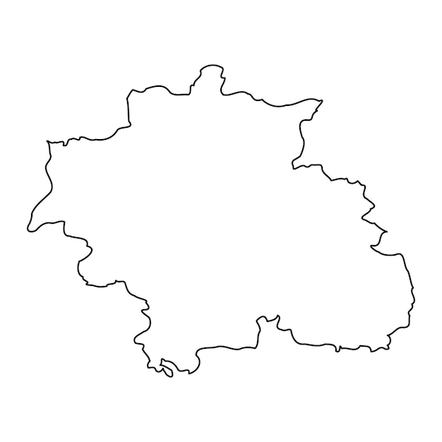 Vetor mapa da província de constantino, divisão administrativa da argélia