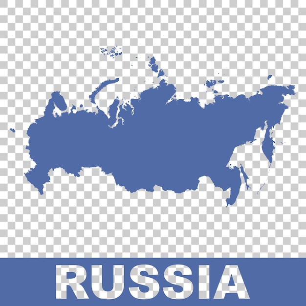 Vetor mapa da rússia vector plano