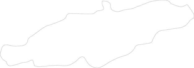 Vetor mapa de blida, na argélia