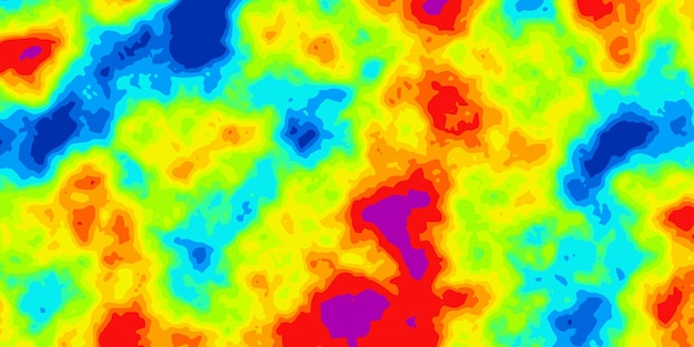 Vetor mapa de calor vetorial de arco-íris abstrato da distribuição fria e quente na paisagem