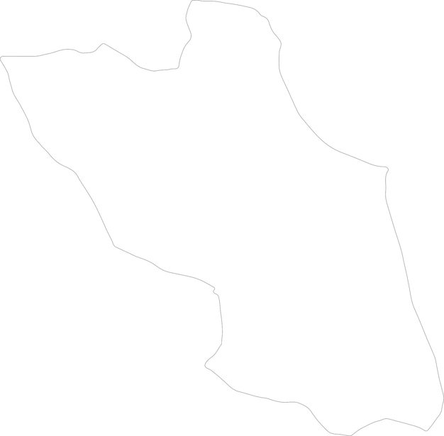 Vetor mapa de contorno de misratah, líbia