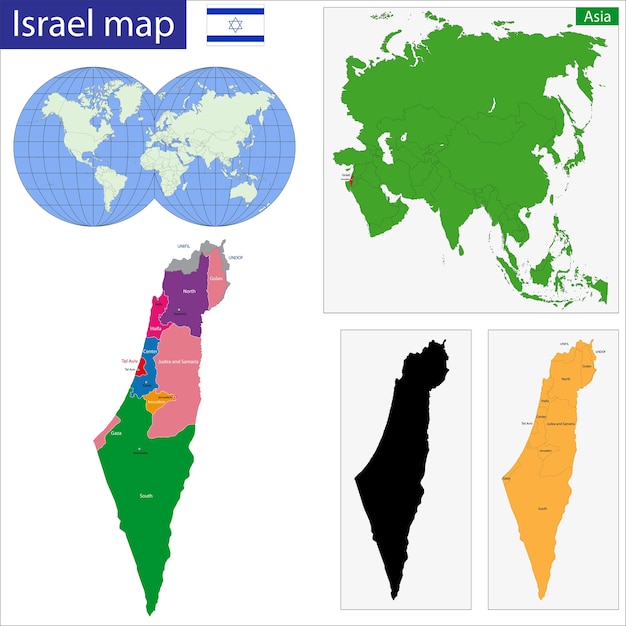 Mapa de israel