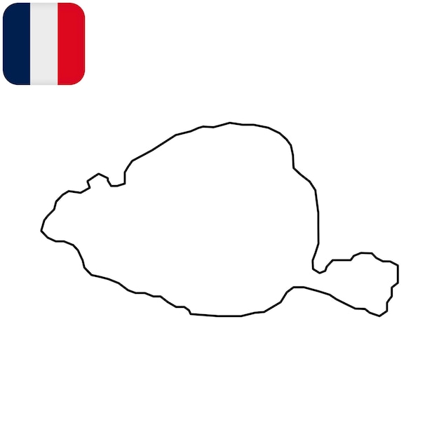 Mapa de paris e petite couronne região da frança ilustração vetorial