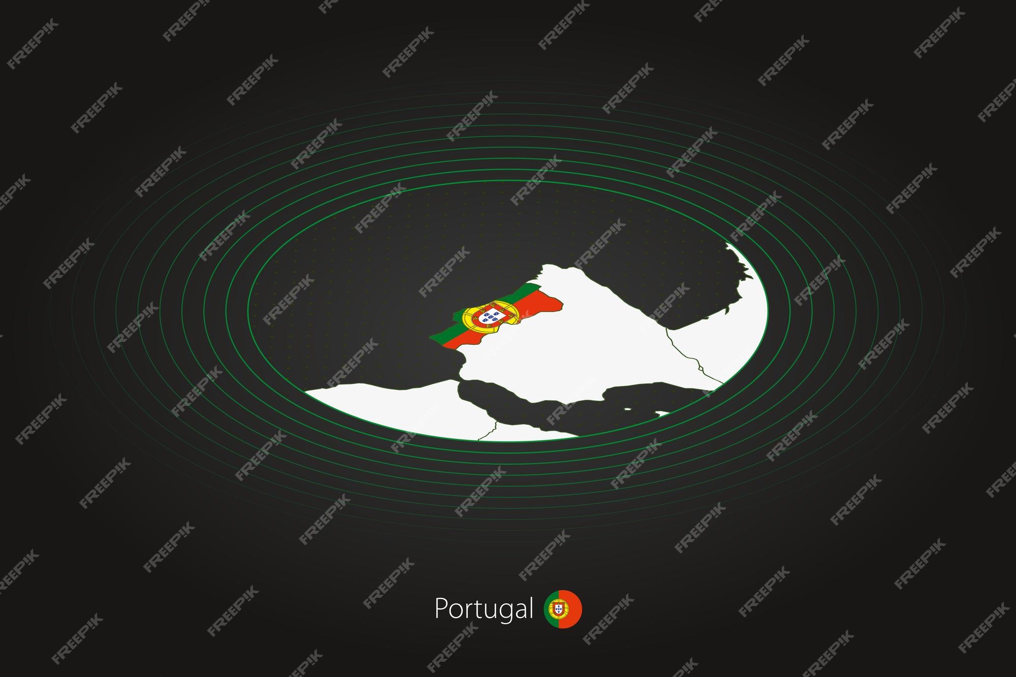 Portugal no mapa do mundo: países vizinhos e localização no mapa