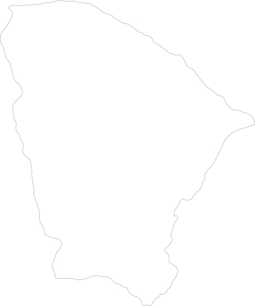 Mapa do ceara, brasil