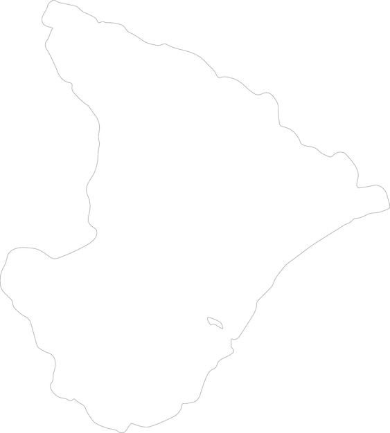 Vetor mapa do contorno de sergipe, brasil