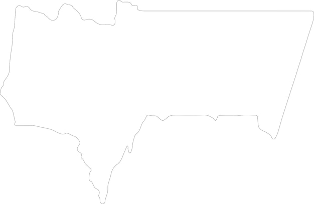 Vetor mapa do contorno de tarija, bolívia