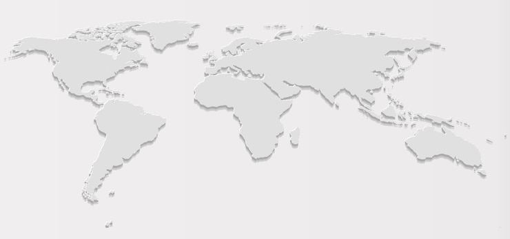Mapa do mundo cinzento