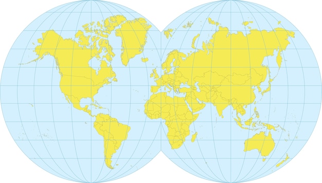 Vetor mapa do mundo