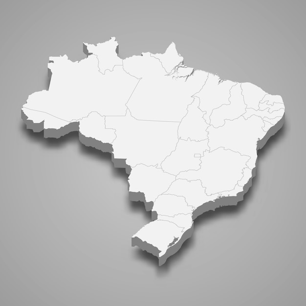 Mapa do país com fronteiras