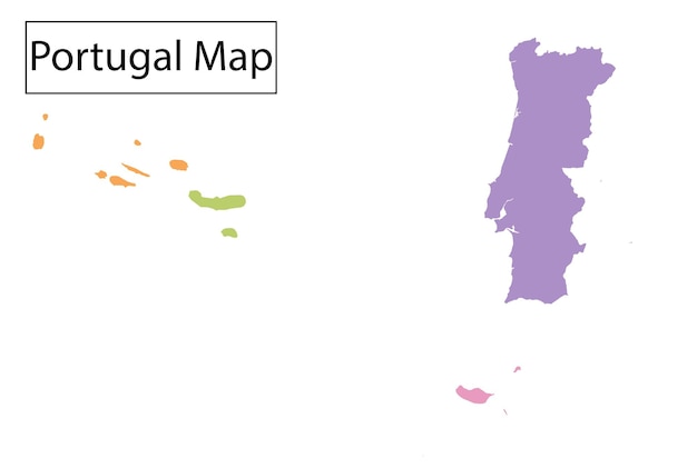 Mapa Detalhado Portugal Com Subdivisões. Mapa Administrativo De Portugal  Com Os Distritos E Cidades Designados Pelos Estados E Ilustração do Vetor -  Ilustração de vila, portugal: 205087747