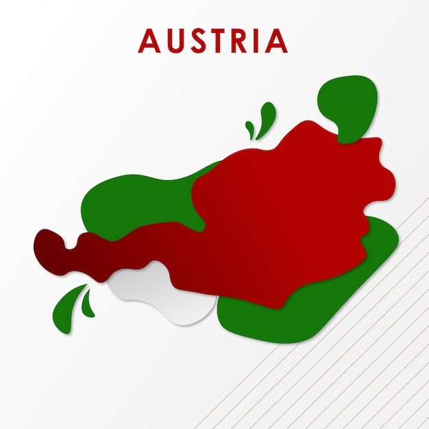 Mapa interessante da Áustria