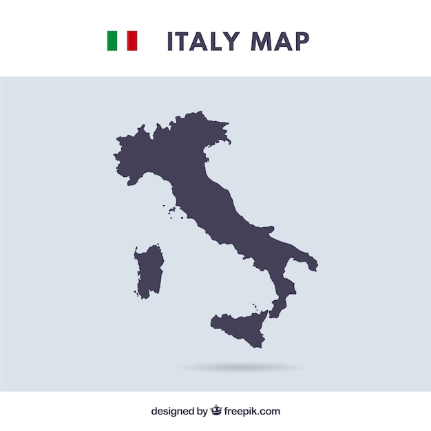 Vetor mapa italiano