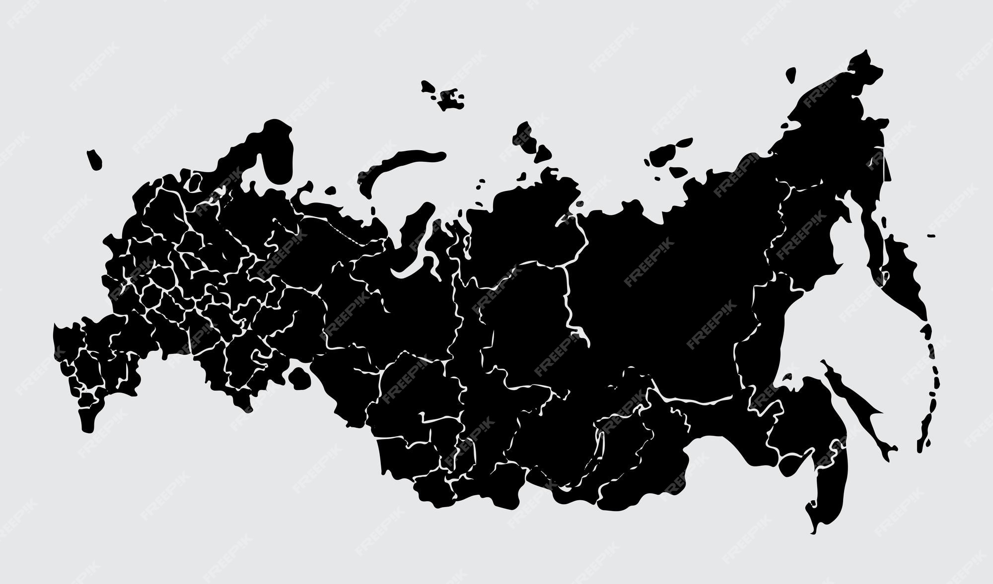 Mapa político de Rússia ilustração do vetor. Ilustração de fundo - 82697950