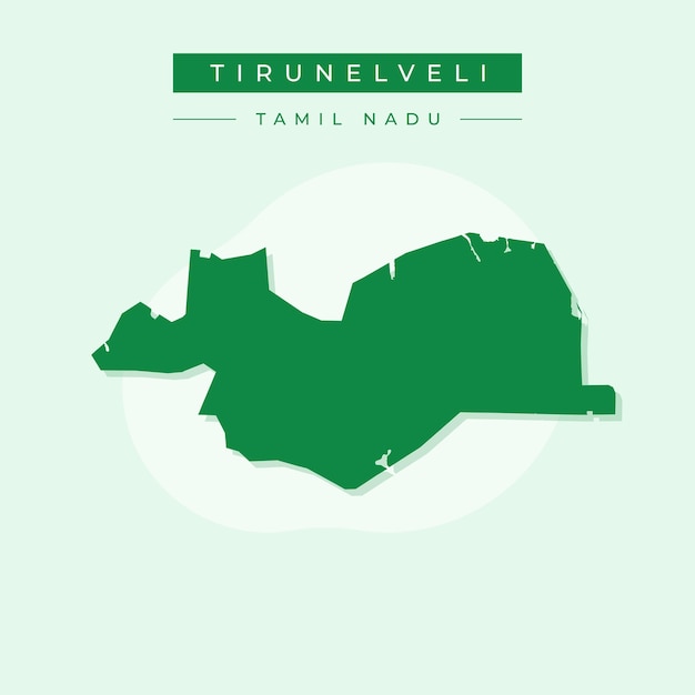 Vetor mapa vetorial da ilustração de tirunelveli