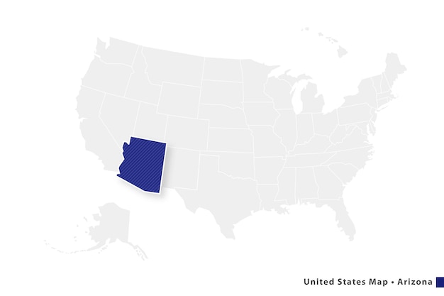 mapas estados unidos, arizona