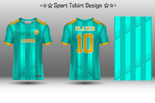 Maquete de camisa de futebol maquete de camisa de futebol maquete de camisa de ciclismo e maquete de camisa esportiva com padrão geométrico abstrato vetor grátis