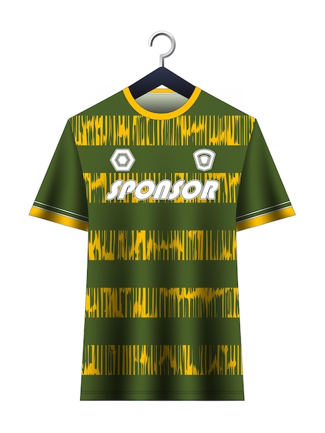 Vetor maquete de camisa de futebol para clube de futebol vector sublimação design de vestuário esportivo uniforme vista frontal