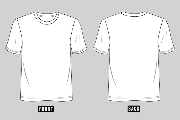 Vetor maquete de camiseta branca vetorial