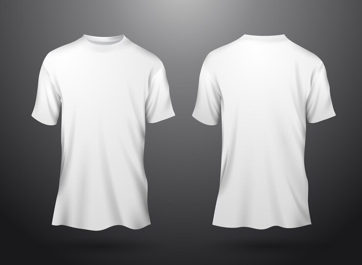 Vetor maquete de camiseta branca