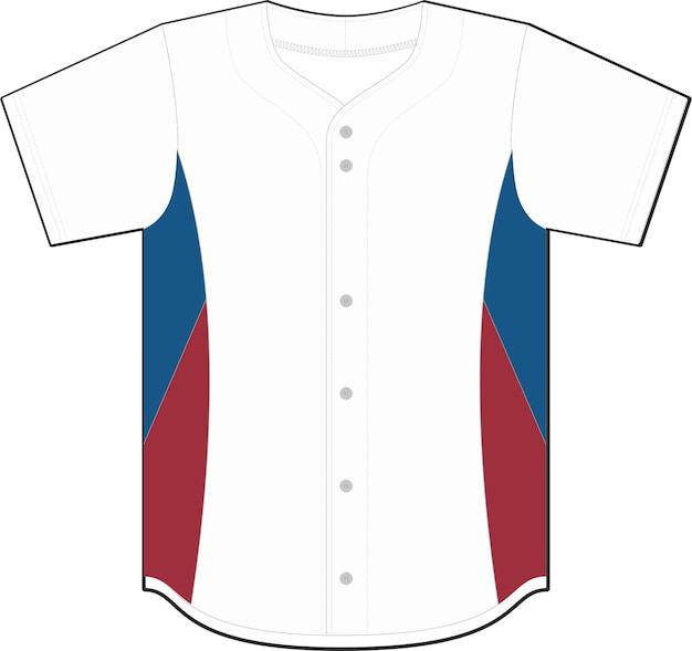 Maquete de camiseta de camisa de beisebol