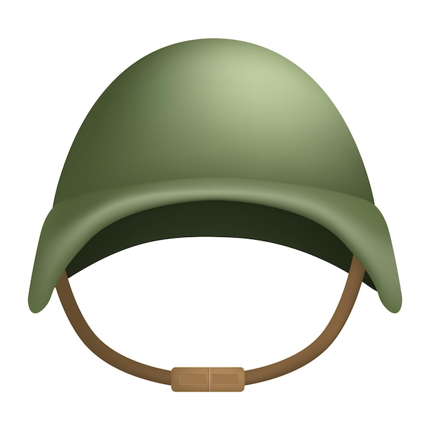 Maquete de capacete de combate ilustração realista de maquete vetorial de capacete de combate para web design isolado em fundo branco