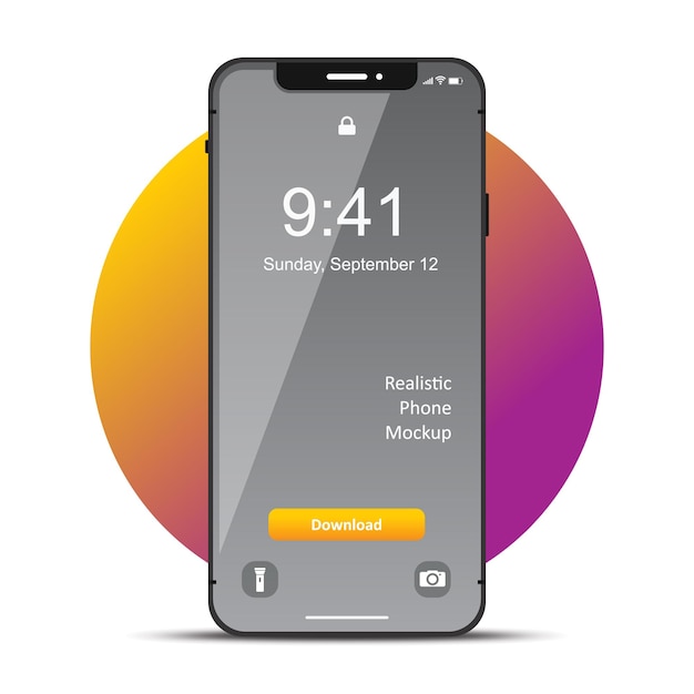 Maquete de celular inteligente