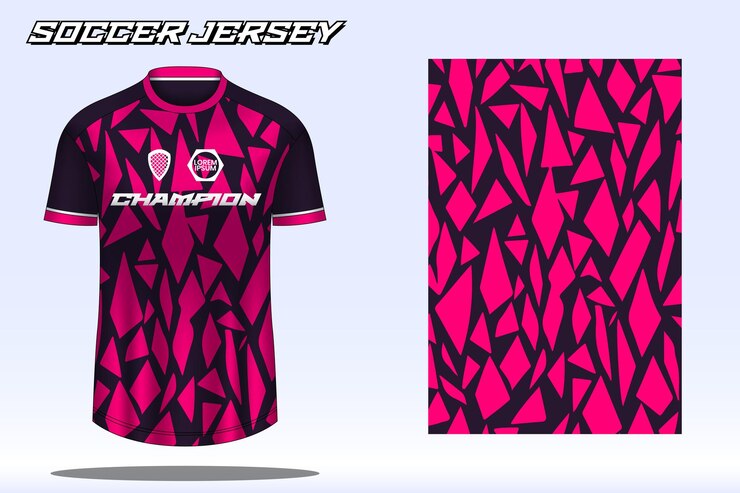 Vetor maquete de design de camiseta esportiva de camisa de futebol para clube de futebol