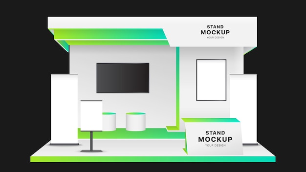 maquete de estande virtual