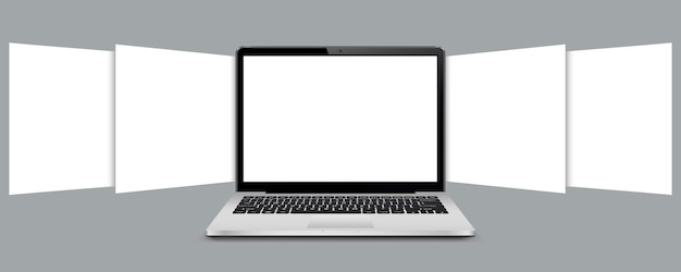 Maquete de laptop para mostrar capturas de tela de sites