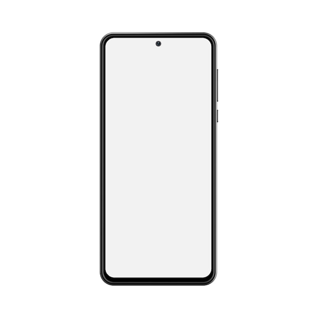 Maquete de smartphone realista Telefone móvel vetorial com tela vazia