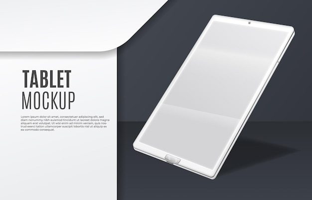 maquete de tablet 3D