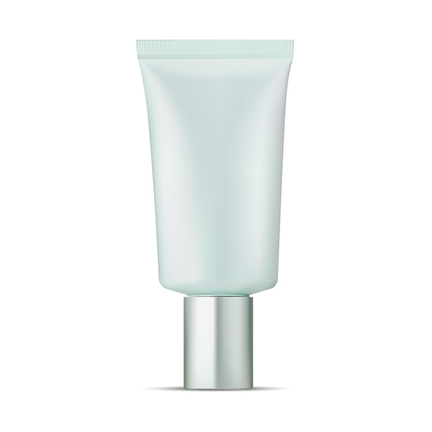 Maquete de tubo de creme cosmético Modelo de tubo de gel corporal em branco Pacote de loção produto cosmético
