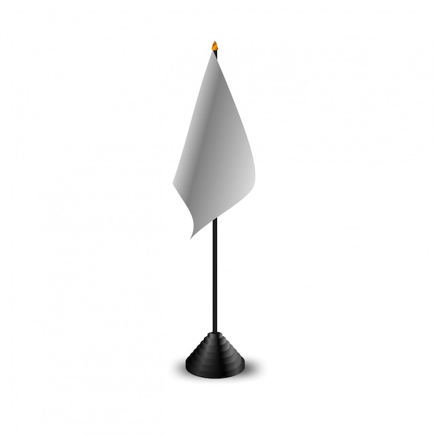 Maquete de vetor de sinalizadores de mesa pequena