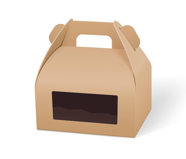 Vetor maquetes de embalagem de caixa de comida de papel