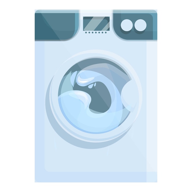Vetor máquina de lavar roupa ícone de trabalho desenho animado de máquina de lavar roupa ícone vetor de trabalho para web design isolado em fundo branco