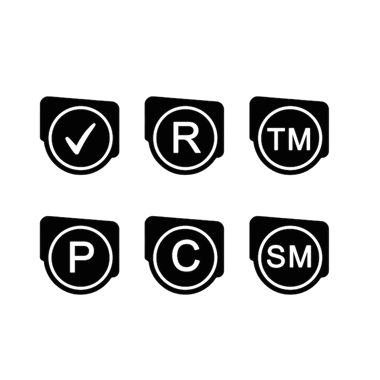 Vetor marca comercial icon vector art collection elementos de design profissional